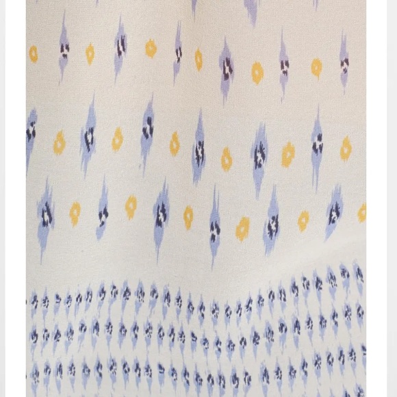 Joie Auberon Silk Boho Split Neck Blouse Top XS - Picture 4 of 14